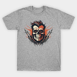 Skull & Crossbones Rock: Edgy Band Logo T-Shirt Designs T-Shirt